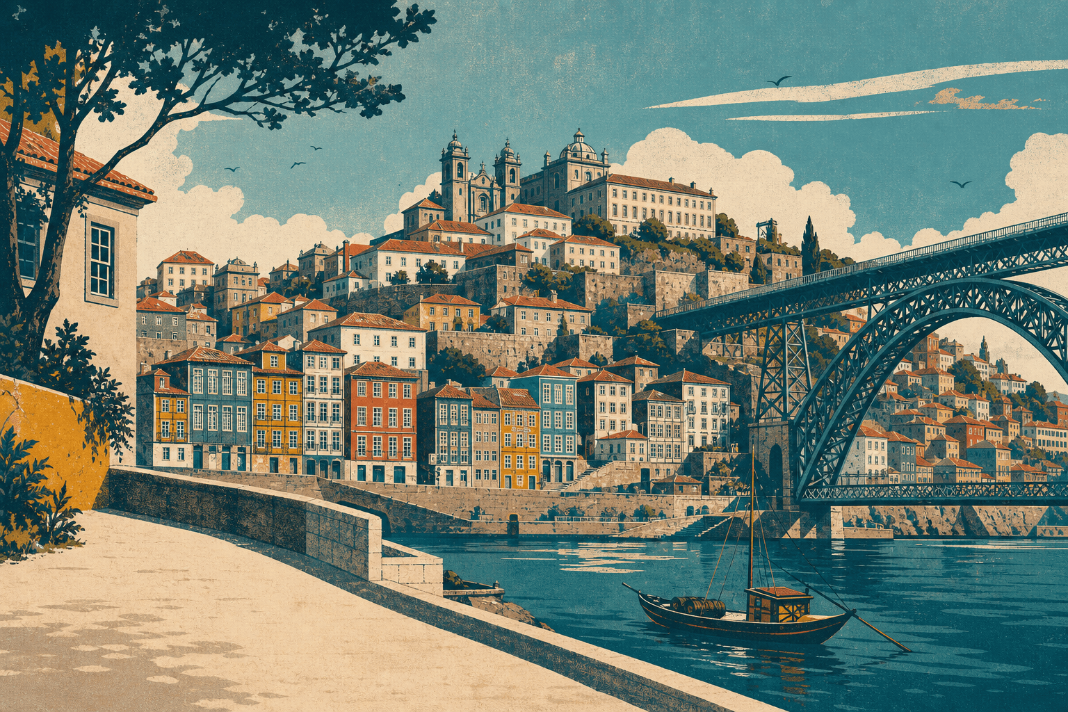 The useful Porto map has a vertical axis. River atmosphere and easy upper-city movement rarely come with the same address.